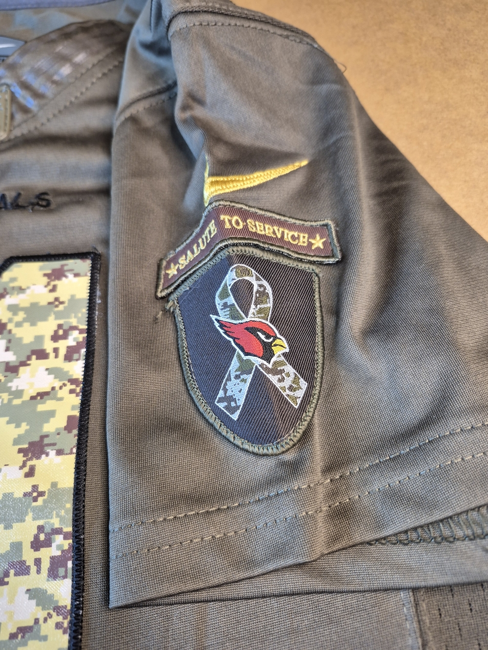 Arizona Cardinals #11 Fitzgerald SIGNED Camo Jersey - Picture 6 of 12